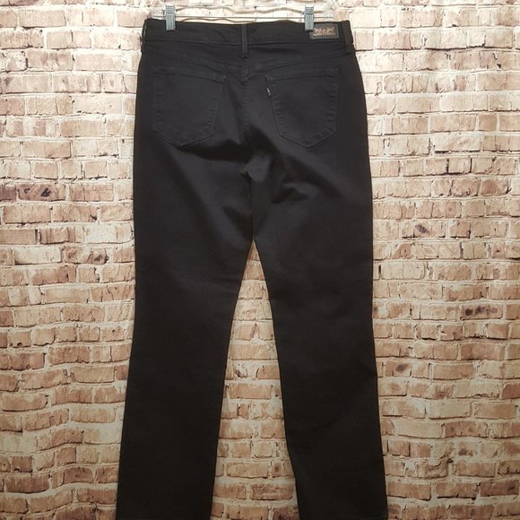 Levi's 505 Jeans Straight Leg BLACK Size 10 - Picture 6 of 16